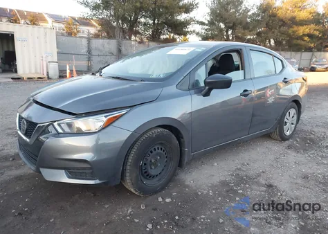 2022 Nissan Versa 1.6 S Xtronic Cvt z USA, uszkodzony, nr VIN 3N1CN8DVXNL821610